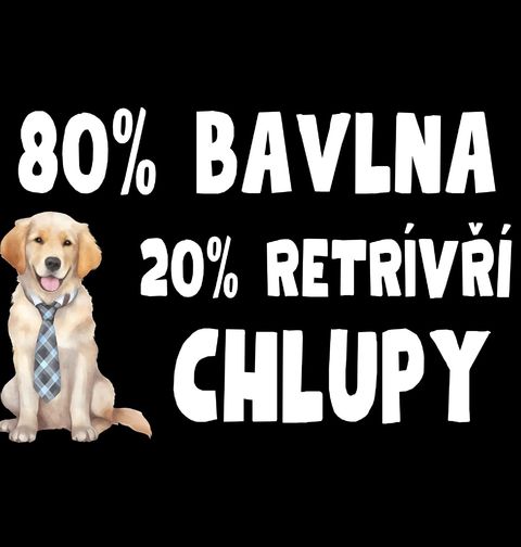 Obrázek produktu Pánské tričko 80 % Bavlna, 20 % Retrívří Chlupy