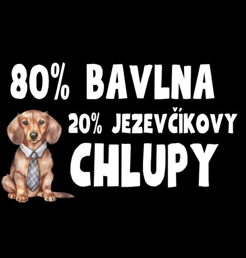 Obrázek produktu Dámské tričko 80 % Bavlna, 20 % Jezevčíkovy Chlupy