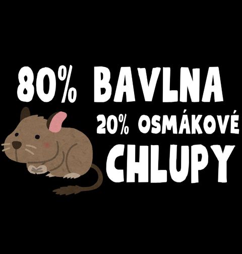 Obrázek produktu Pánské tričko 80 % Bavlna, 20 % Osmákové Chlupy