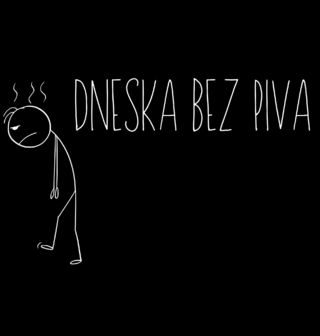 Obrázek 2 produktu Pánské tričko Dneska bez piva Stickman
