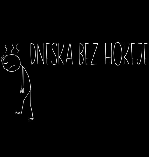 Obrázek produktu Pánská mikina Dneska bez hokeje Stickman