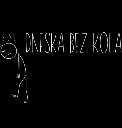Obrázek produktu Pánské tričko Dneska bez kola Stickman