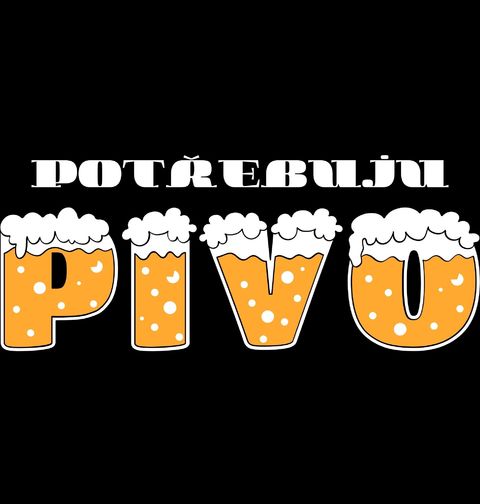 Obrázek produktu Dámské tričko Potřebuju Pivo s Pěnou