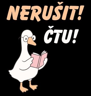 Obrázek 2 produktu Dětské tričko Husa Čtenářka Nerušit, čtu!