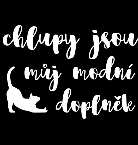 Obrázek produktu Dámské tričko Kočičí chlupy jsou můj módní doplněk