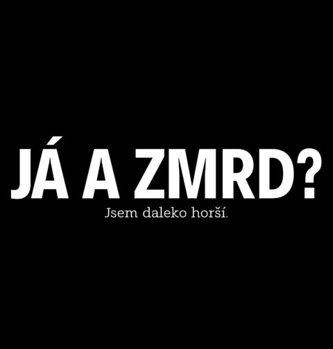 Obrázek produktu Pánské tričko Já a zmrd? Jsem daleko horší.