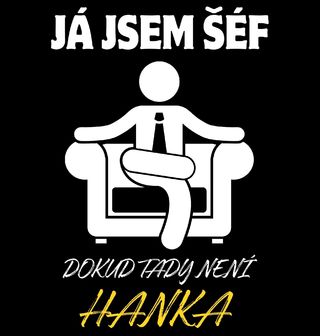 Obrázek 2 produktu Pánské tričko Já jsem šéf, dokud tady není Hanka