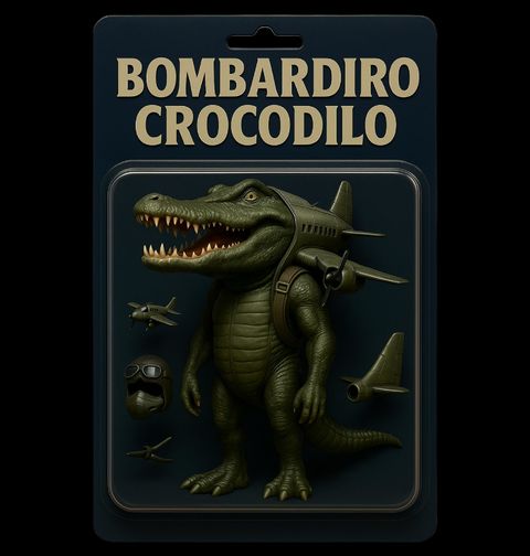 Obrázek produktu Dámské tričko Akční Figurka Bombardiro Crocodilo