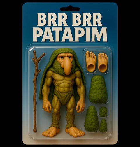 Obrázek produktu Dětské tričko Akční Figurka Brr Brr Patapim
