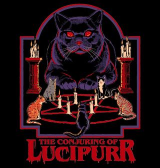 Obrázek 2 produktu Pánské tričko Okultní Kočka Steven Rhodes The Conjuring of Lucipurr