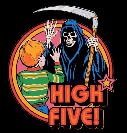 Obrázek produktu Dámské tričko Smrtka Steven Rhodes High Five