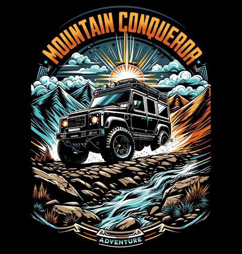 Obrázek produktu Pánské tričko Offroad Auto Mountain Conqueror