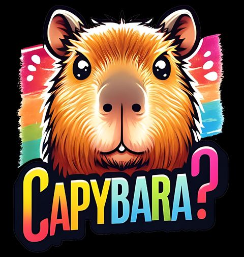 Obrázek produktu Dětské tričko Zmatená Kapybara Capybara?