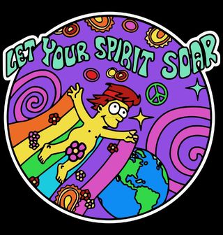 Obrázek 2 produktu Pánské tričko Simpsonova Cesta k Míru Let Your Spirit Soar