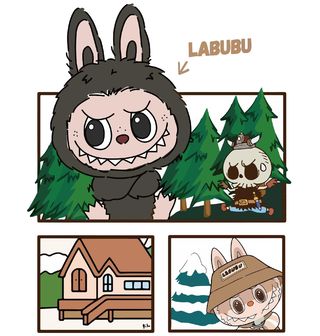 Obrázek 2 produktu Pánské tričko Labubu na Horské Výpravě