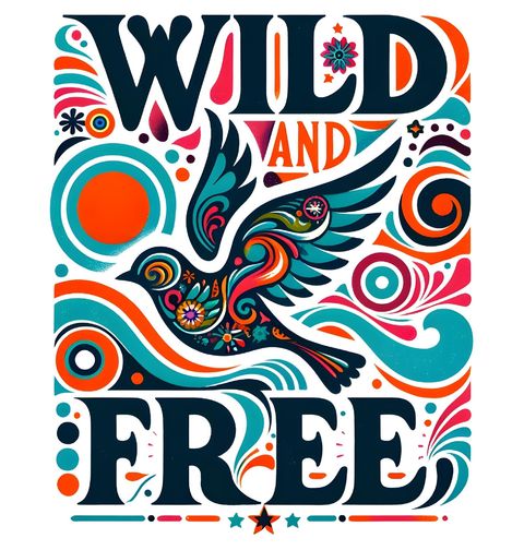Obrázek produktu Dámské tričko Divoký a Svobodný Wild And Free