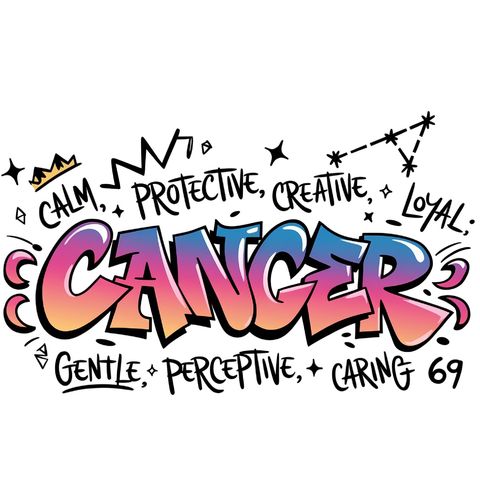 Obrázek produktu Dámské tričko Horoskop Rak Cancer Graffiti