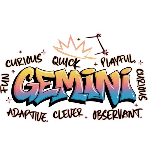Obrázek produktu Pánské tričko Horoskop Blíženci Gemini Graffiti