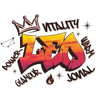 Obrázek 2 produktu Dětské tričko Horoskop Lev Leo Graffiti