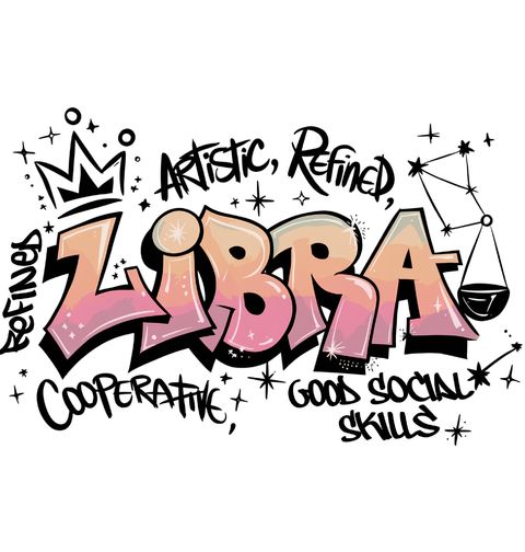Obrázek produktu Dětské tričko Horoskop Váhy Libra Graffiti