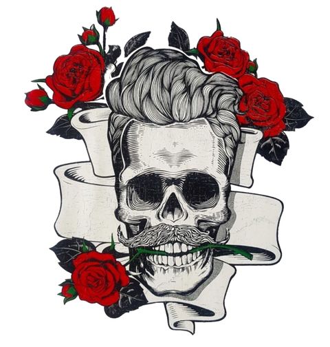 Obrázek produktu Pánské tričko Svůdná Lebka s Růžemi 