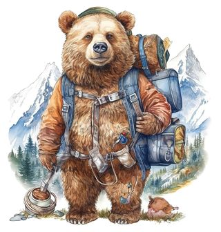 Obrázek 2 produktu Dámské tričko Medvěd v Horách Hiking Bear