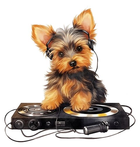Obrázek produktu Pánské tričko DJ Jorkšírský teriér