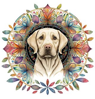 Obrázek 2 produktu Dámské tričko Labradorský retrívr v Mandale