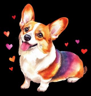 Obrázek 2 produktu Pánské tričko Zamilovaný pes Corgi
