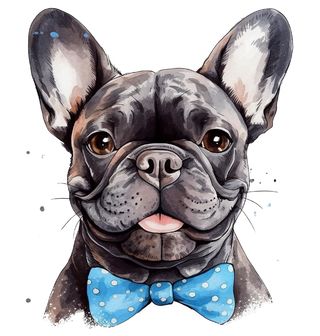 Obrázek 2 produktu Dámské tričko Francouzský buldoček Gentleman