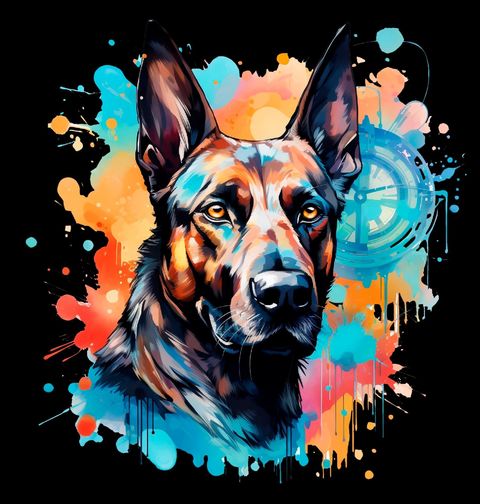 Obrázek produktu Dětské tričko Věrný Belgický ovčák Malinois