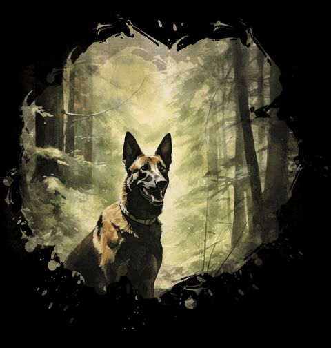 Obrázek produktu Dětské tričko Hlídač Belgický ovčák Malinois