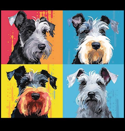 Obrázek produktu Dámské tričko Pop-art Knírač malý