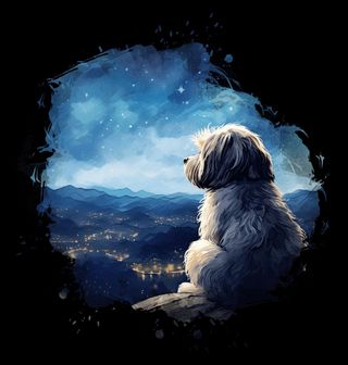 Obrázek 2 produktu Pánské tričko Noční Hlídač Města Shih-tzu