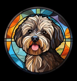 Obrázek 2 produktu Dětské tričko Havanský psík ve Vitráži Stained Glass