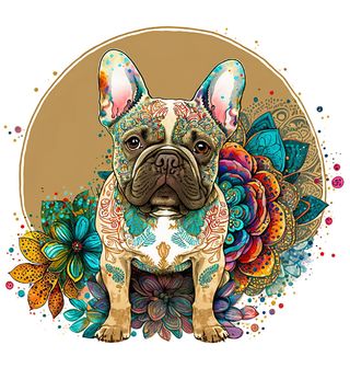 Obrázek 2 produktu Pánské tričko Boho Francouzský buldoček