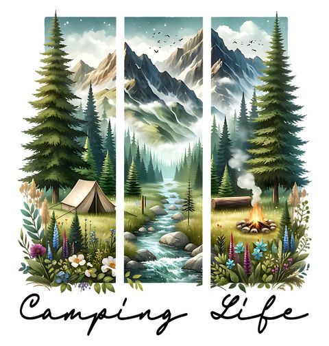 Obrázek produktu Dámské tričko Život v Horách Camping Life