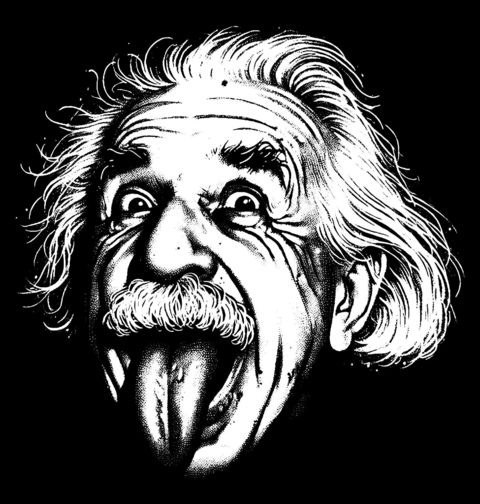 Obrázek produktu Dámské tričko Šílený Vědec Albert Einstein