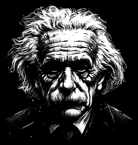 Obrázek produktu Pánské tričko Temná Tvář Génia Alberta Einsteina