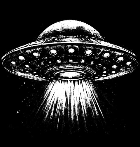 Obrázek produktu Dámské tričko Tajemné UFO