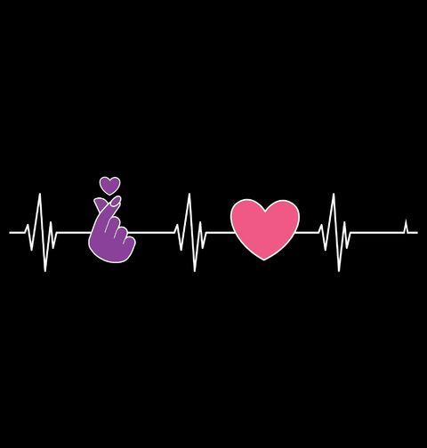 Obrázek produktu Dětské tričko K-pop Kardiogram a Finger heart