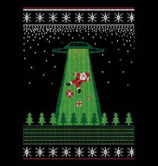 Obrázek 2 produktu Dámské tričko Únos Santy Clause UFO Ugly Sweater