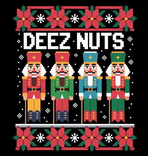 Obrázek produktu Pánské tričko Vánoční Louskáčci Deez Nuts