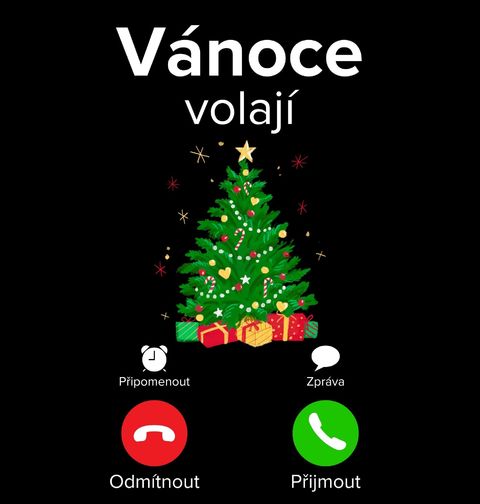 Obrázek produktu Pánské tričko Vánoce volají Phone Call