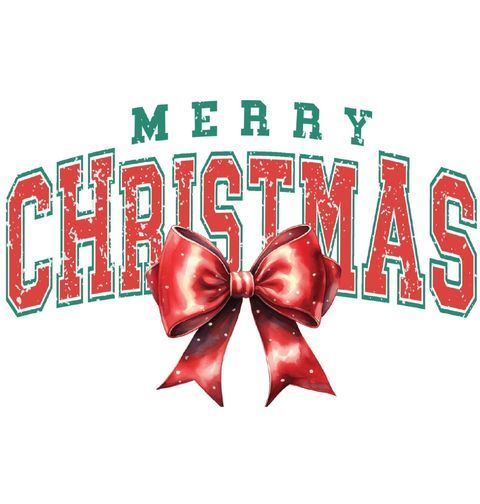 Obrázek produktu Dámské tričko Vánoční mašle Merry Christmas