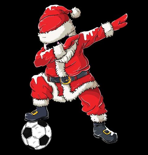 Obrázek produktu Pánské tričko Dabující Santa Fotbalista