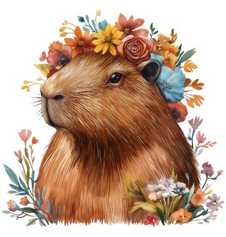 Obrázek 1 produktu Dětské tričko Boho Kapybara
