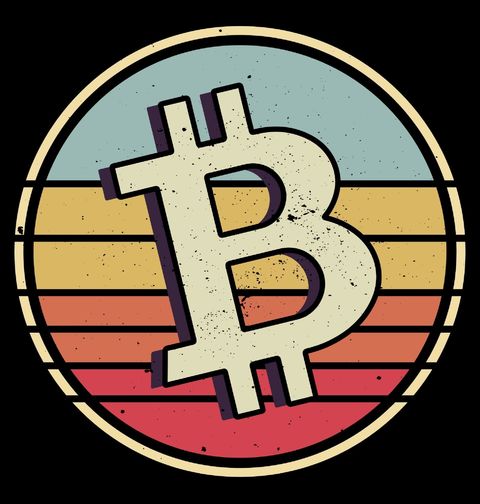Obrázek produktu Dětské tričko Retro Mince Bitcoin