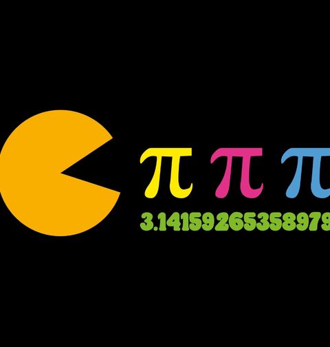 Obrázek produktu Dámské tričko Matematický Pac-Man Pí (𝝅)