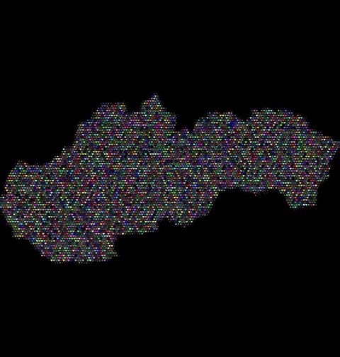 Obrázek produktu Pánské tričko Slovenská Mapa Míru